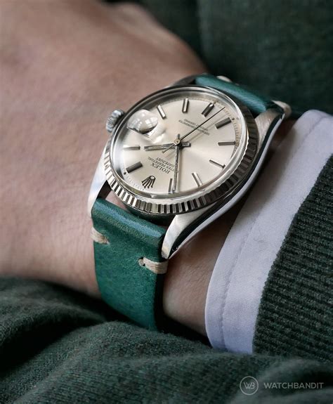 leather strap on rolex datejust|genuine rolex leather straps.